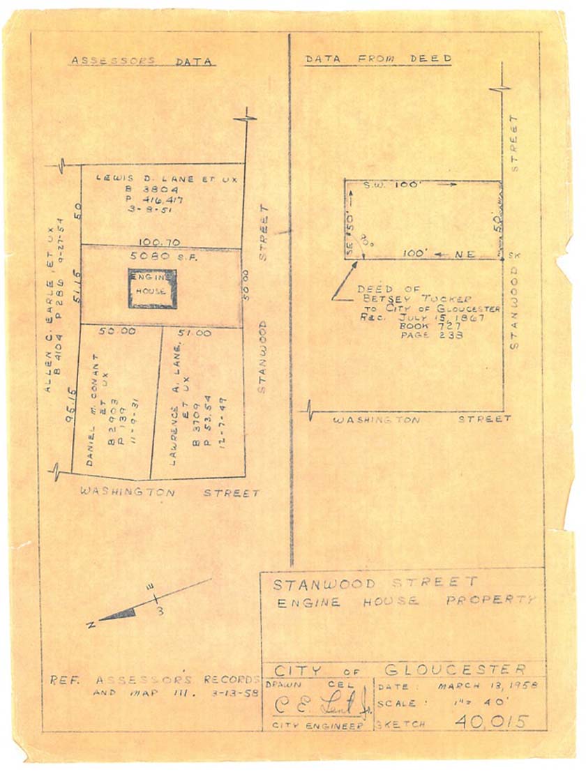 Gloucester City Engineer's comparison of maps