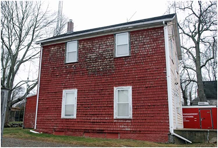 West side of building