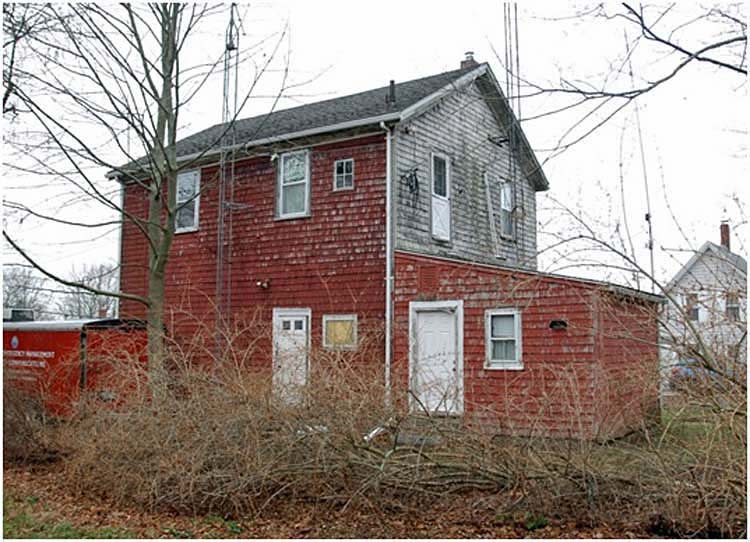 East side of building