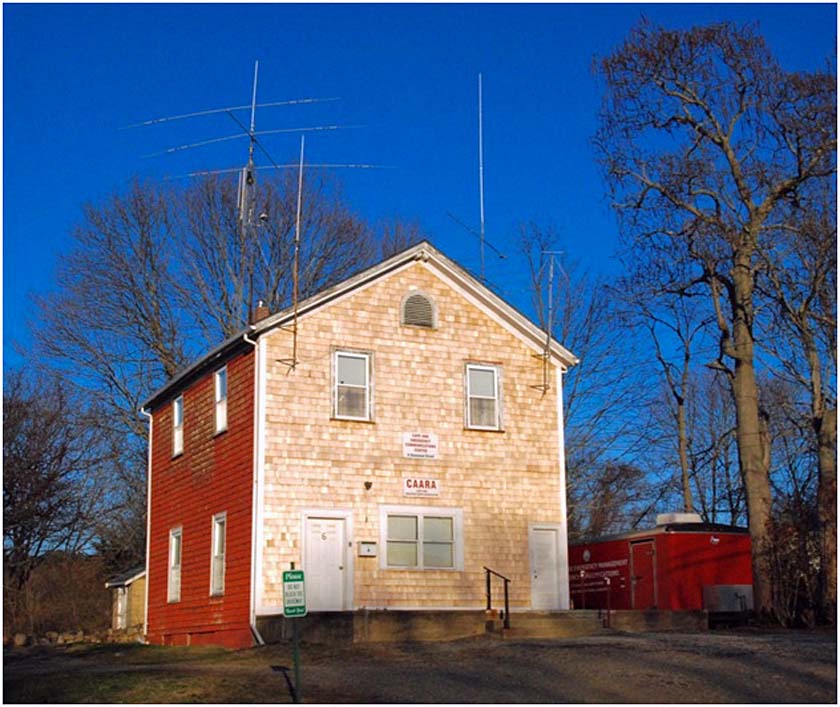 South side of the building with new shingles